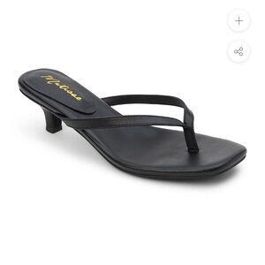 Matisse Foster Black Kitten Heel Sandals Size 8